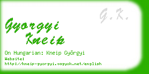 gyorgyi kneip business card